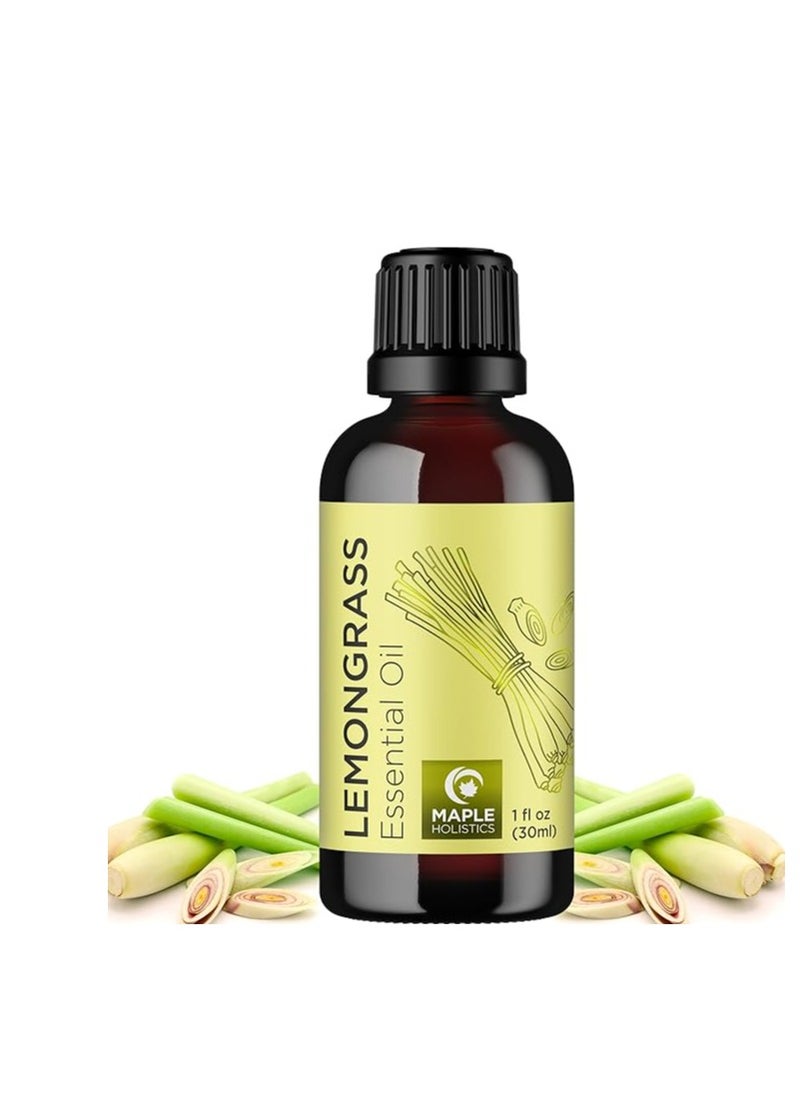 Pure Refreshing Lemongrass Essential Oil 1 Fl oz 30 ml