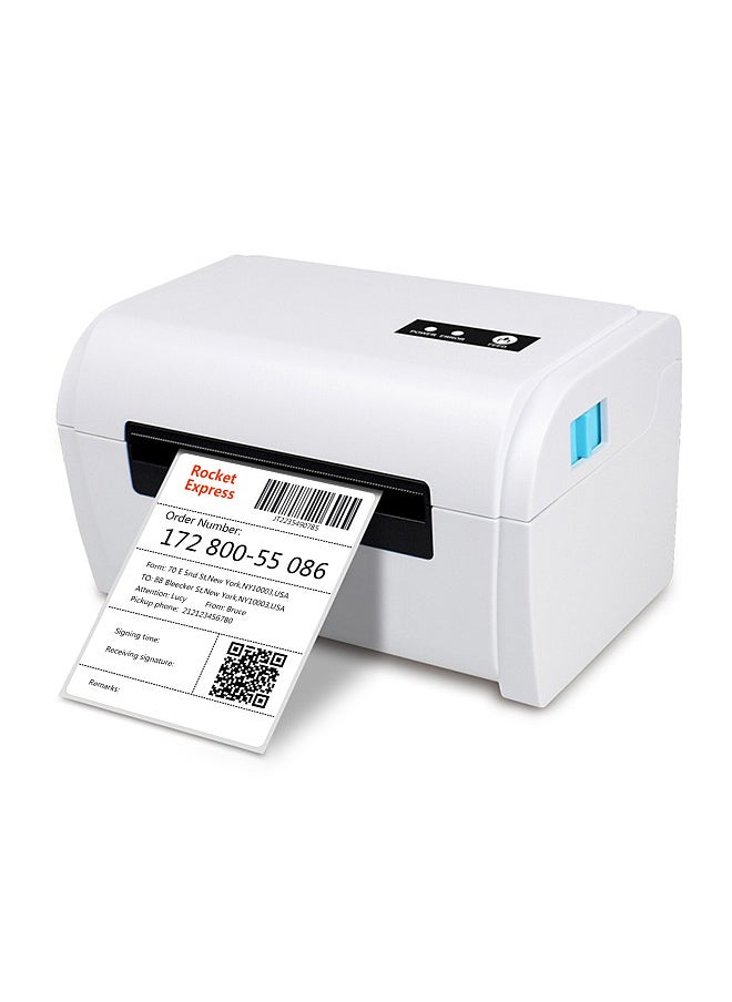 Thermal Label Printer High Speed Shipping Label Printer USB BT Connection Support 40-110mm Paper Width Compatible with Windows for Supermarket Store Restaurant Logistic