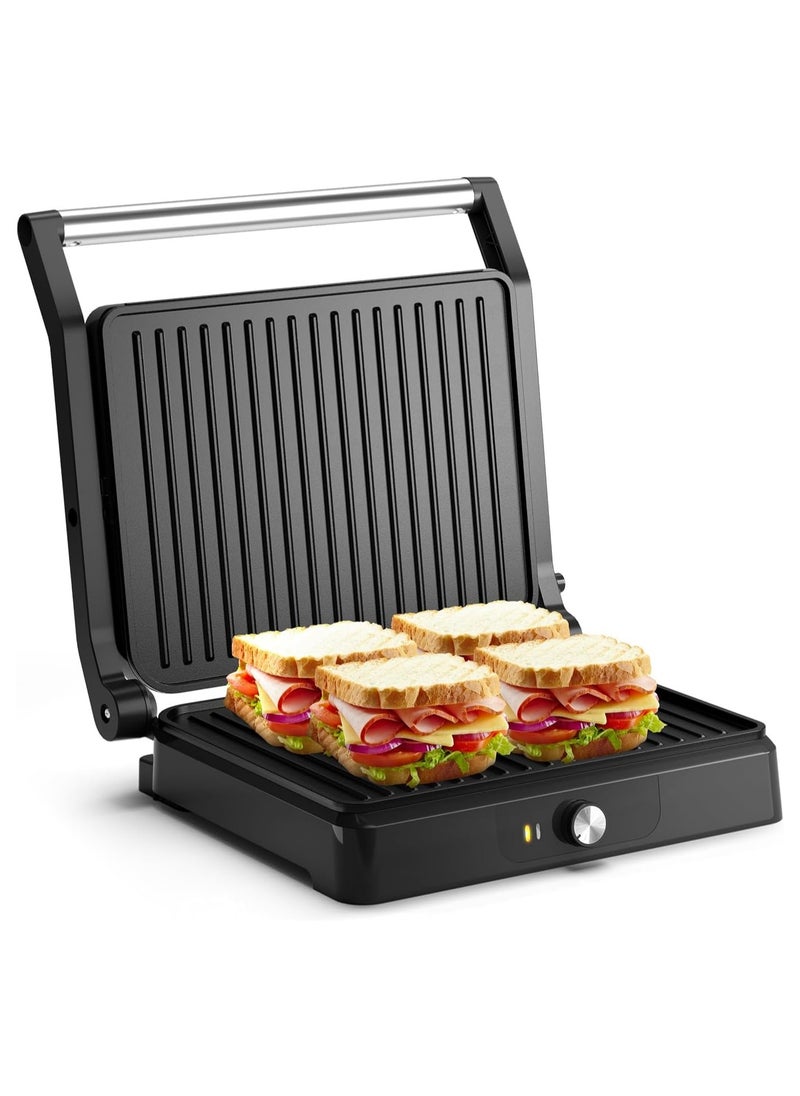 Fast Heating Slice Sandwich Maker Non-Stick Coating Plates Automatic Temperature Control Sandwich Toaster Grill