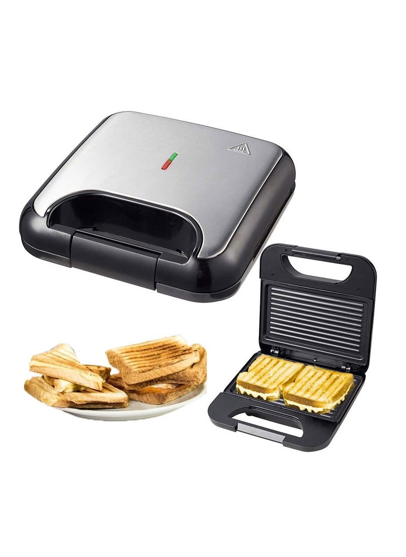 Fast Heating Slice Sandwich Maker Non-Stick Coating Plates Automatic Temperature Control Sandwich Toaster Grill