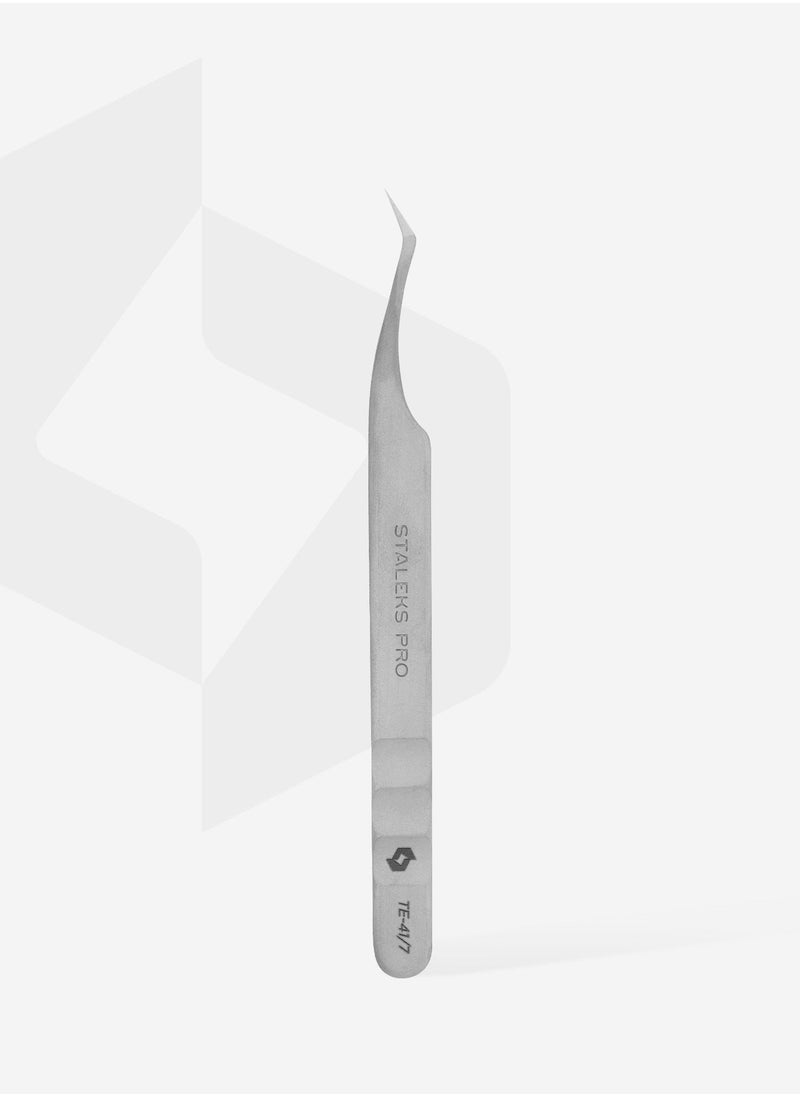 Professional eyelash tweezers - EXPERT 41 | TYPE 7 (L-shaped, 30′)