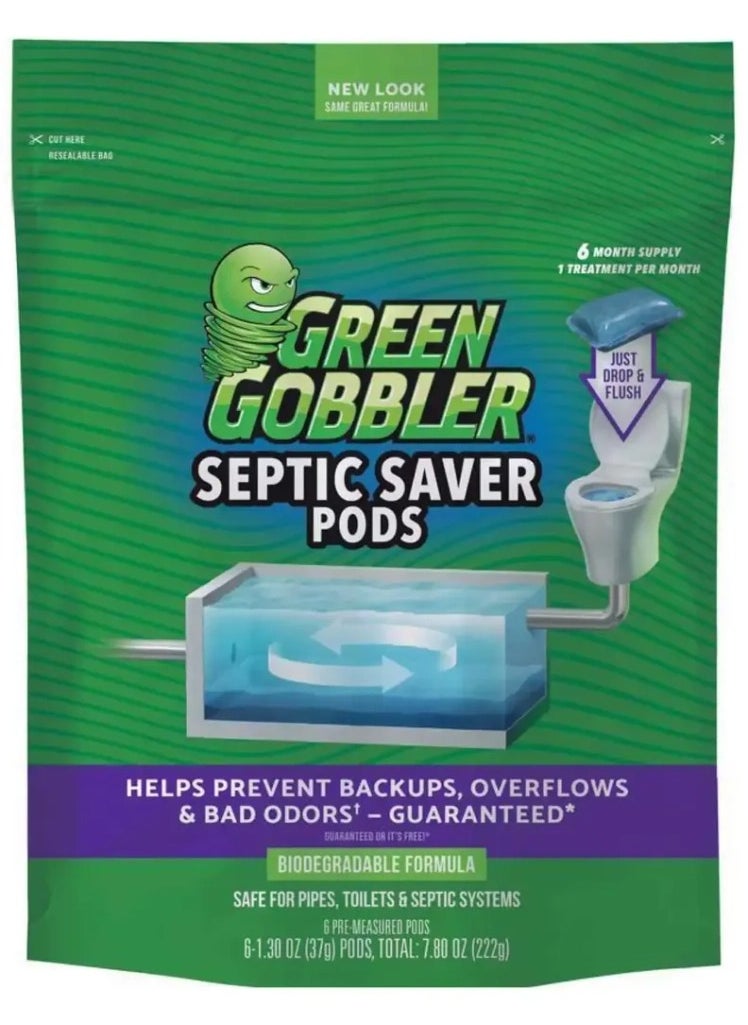 Green Gobbler Septic Saver Pods 222 g