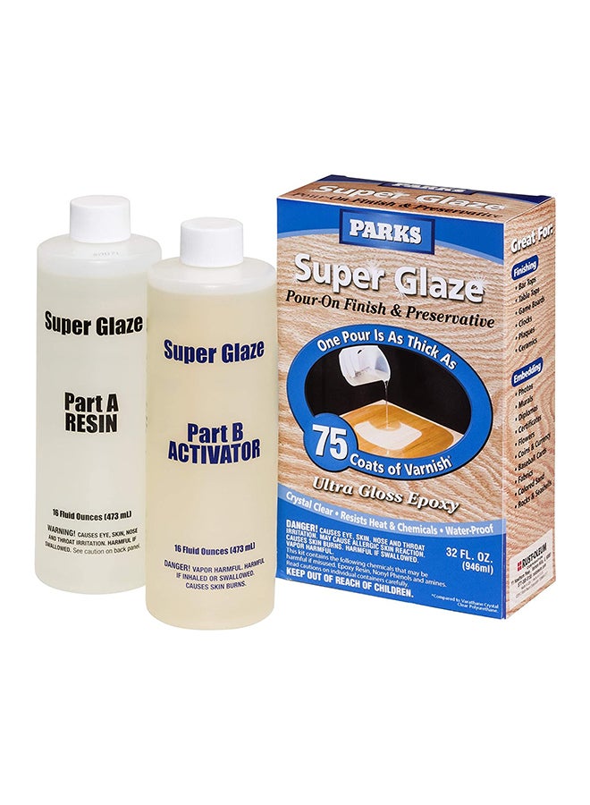 Ultra Glossy Epoxy Finish and Preservative Kit White