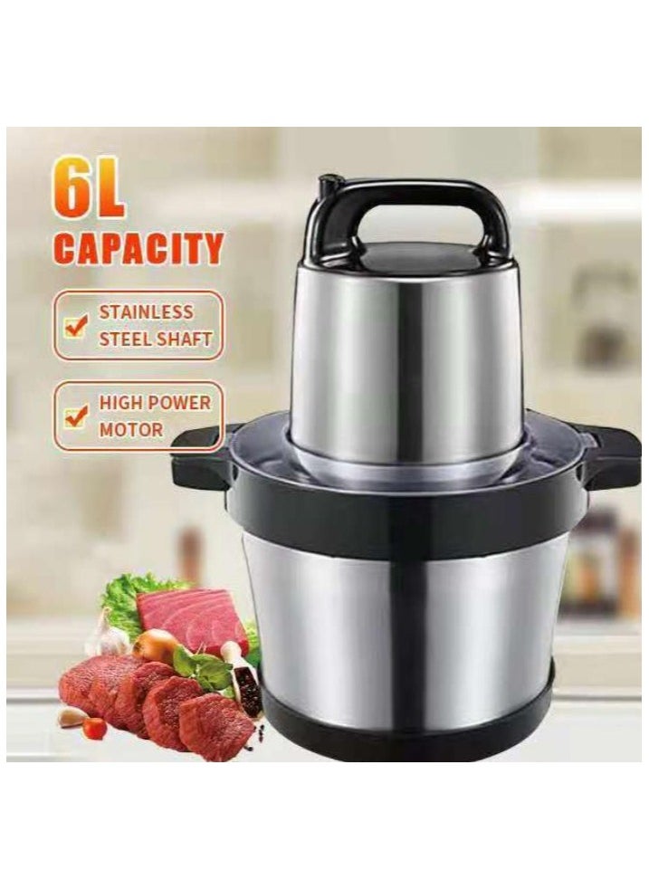 6L Large Capacity 304 Stainless Steel Kitchen Appliance Meat Grinder