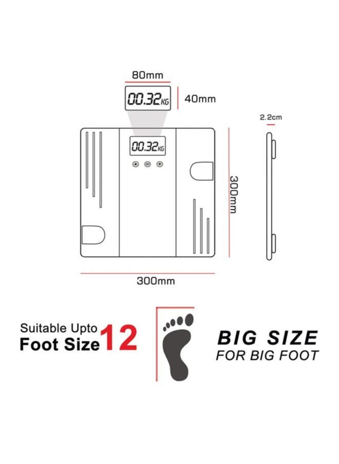 PowerMax Fitness Multi-User Digital Body Fat Scale - Smart BMI & Weight Scale, Body Composition Analyser with 12 User Memory, Human Body Capacity (Model: BCA-07)