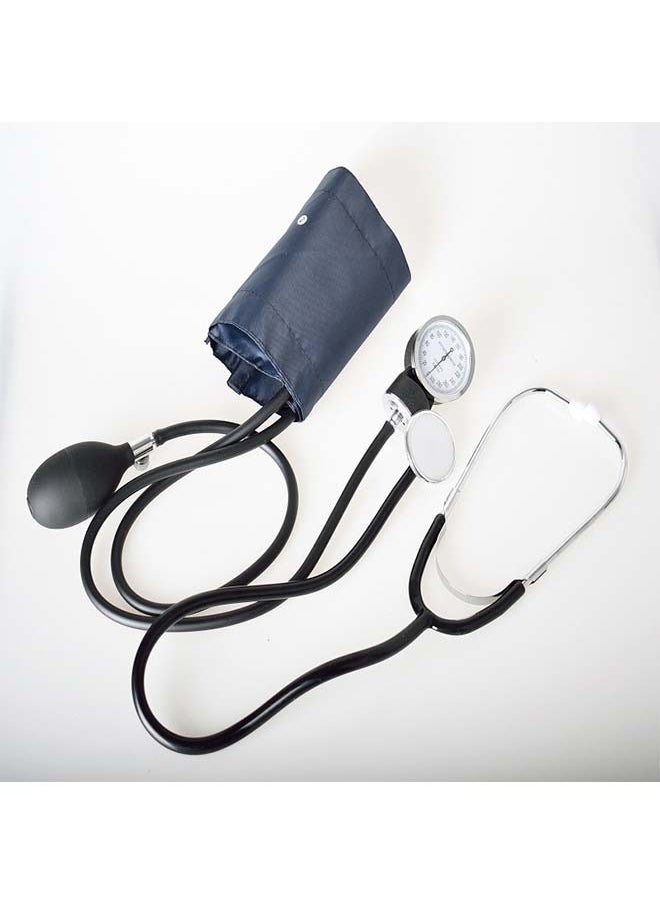 Manual Sphygmomanometer with Single - head Stethoscope Kit - Arm - type, Dial - type for Heart Rate Monitoring and Medical Diagnosis, Aneroid Type with Single - head Stethoscope