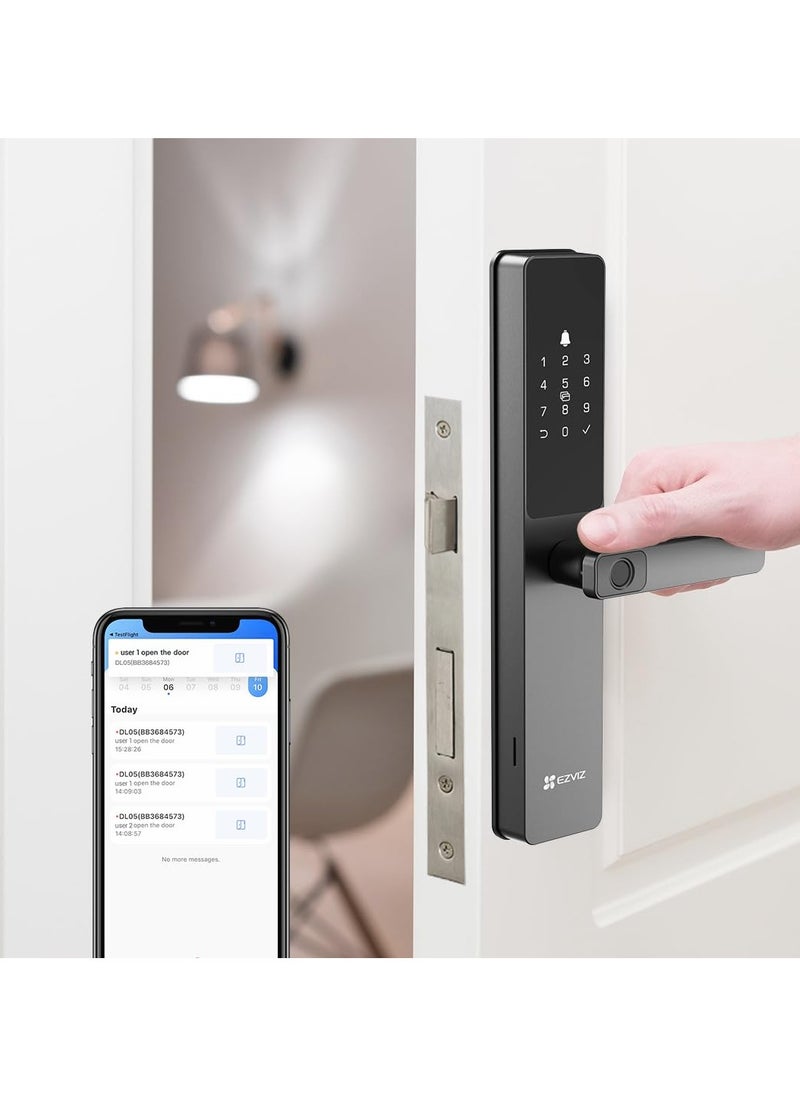 EZVIZ by Hikvision|Smart Fingerprint Door Lock - black