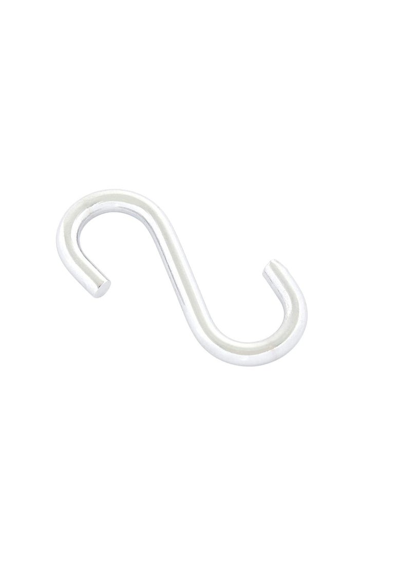 S Hooks Metal Chrome Plated-4 Inches, Silver