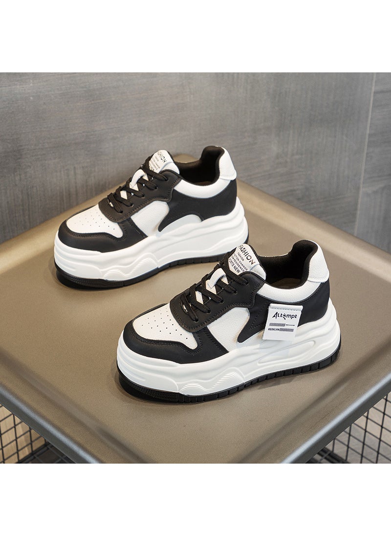 2024 Chunky Platform Sneakers Womens Casual Shoes Black