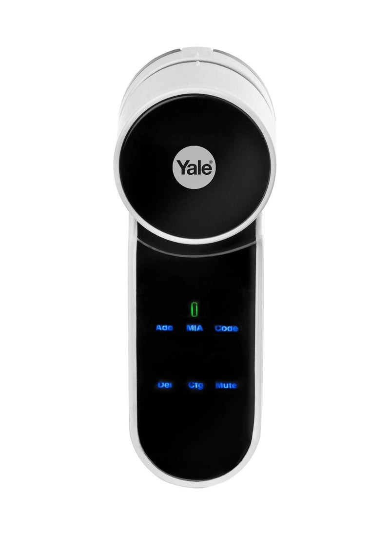 Yale Entry Smart Door Lock, Bluetooth, Remote Control, Black and White