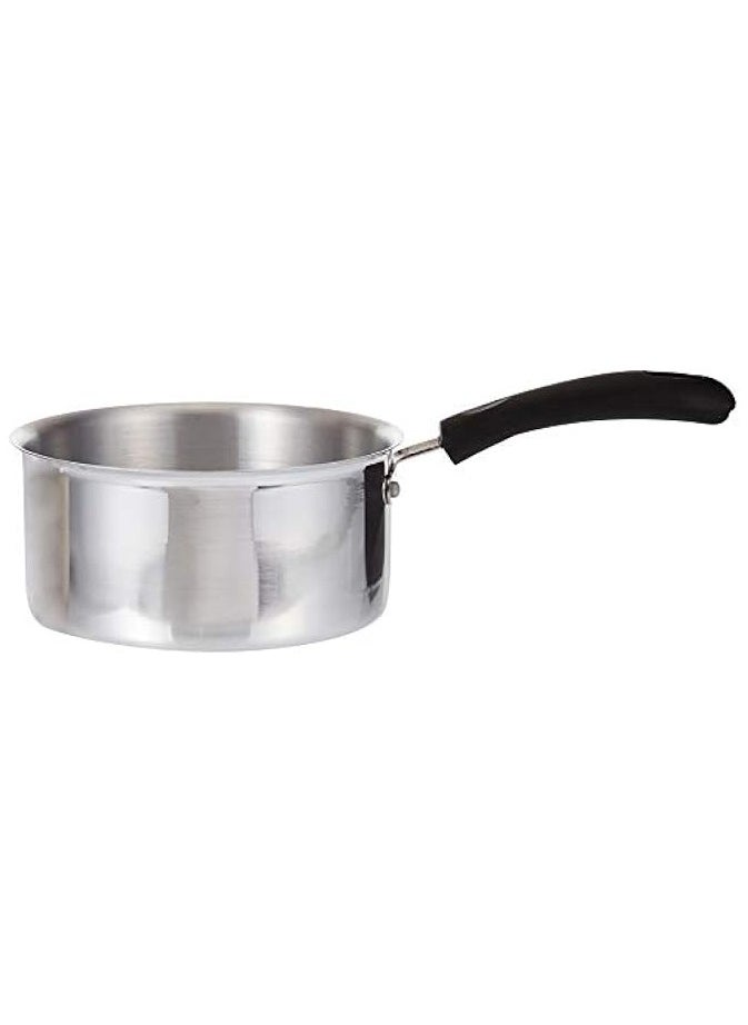 Aluminum Saucepan with Black Handle ,18 cm, RSSP22, Tea Pan , Rice Pan , Sauce Pan , Milk Pan , Coffee Pan