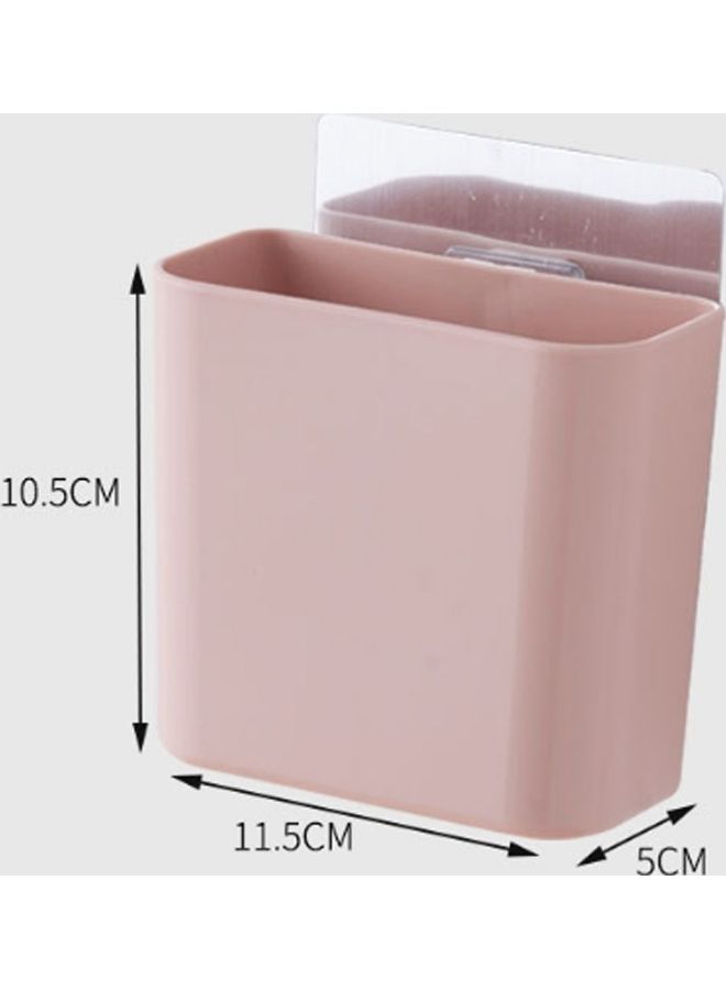 3 Pieces Bathroom Rack Wall-mounted Suction Cup Free Punch Storage Box Multicolour 22x12x13cm