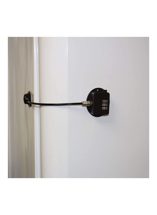 Childproof Freezer Door Combination Lock Black