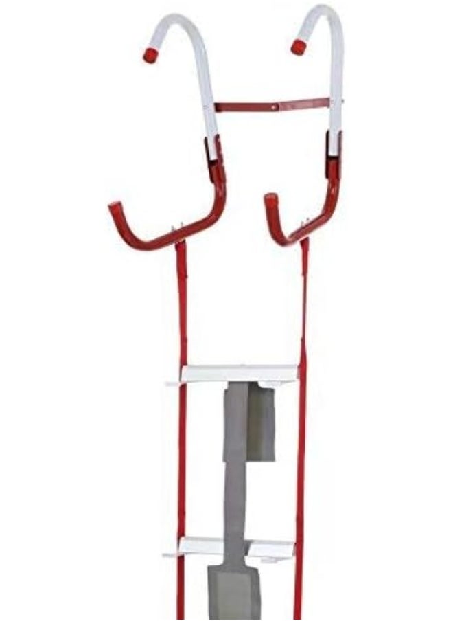 Fire Escape Ladder, 2-Story Rope Ladder, Extends to 13-Feet, Anti-Slip Rungs