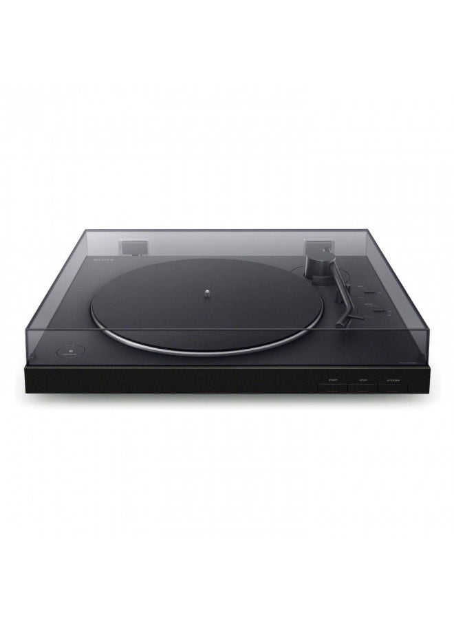 Sony PS-LX310BT Belt Drive Turntable: Fully Automatic Wireless Vinyl Record Player with Bluetooth and USB Output Black