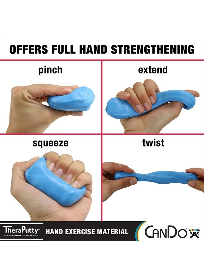 TheraPutty Standard Hand Exercise Putty For Rehabilitation, Exercises, Hand Therapy, and Occupational Therapy. Use To Strengthen Hand Muscles, Improve Fine Motor Skills, And Decrease Stress