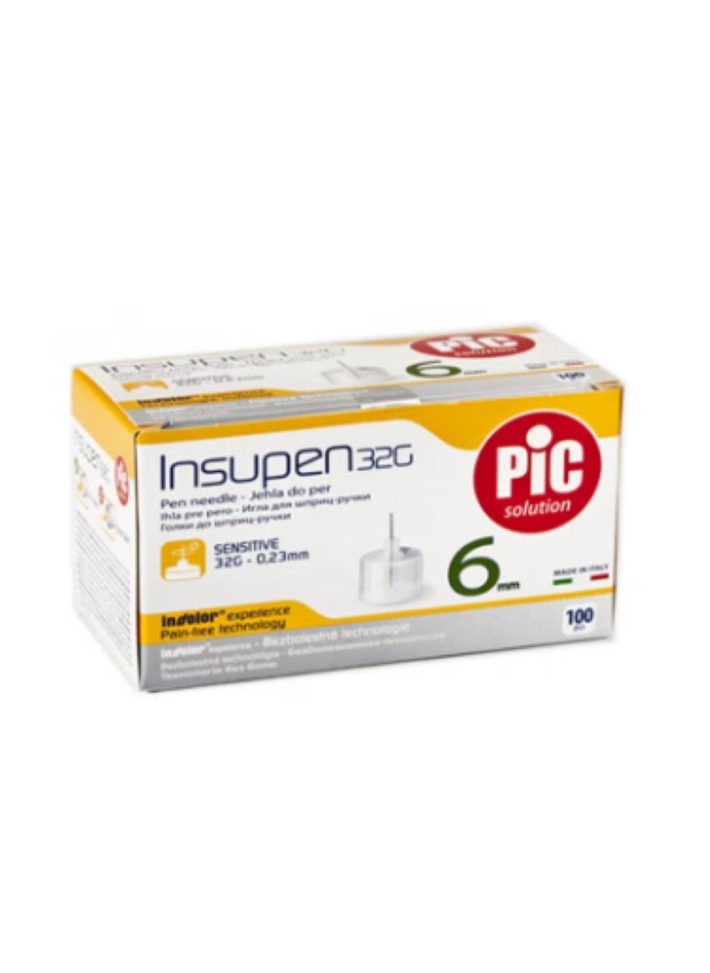 Pic Insupen 32G*6Mm 100S Needle