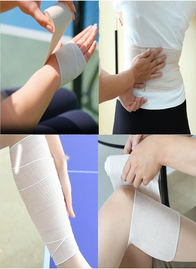 5-Rolls Elastic Bandages, Ankle, Knee, Body Wrap, Leg Compression Wraps