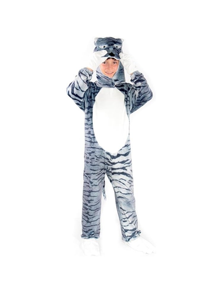 Toycee Cat Costume Silver 6-7 769