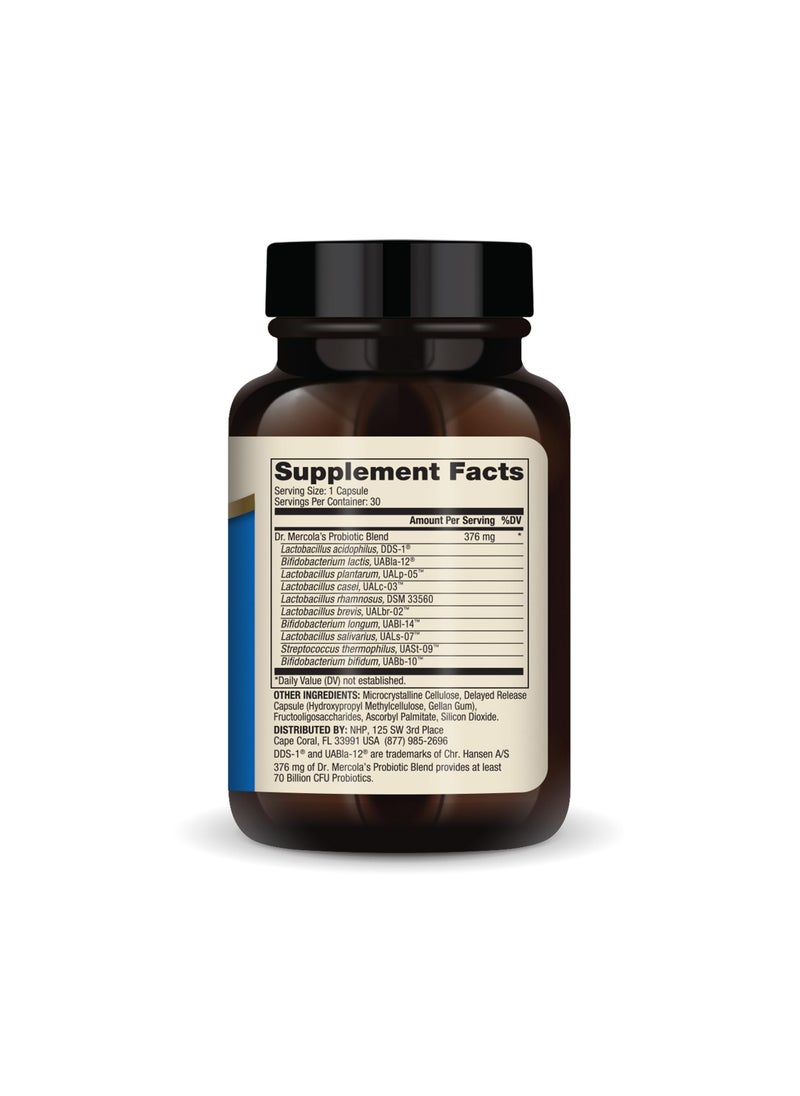 Complete probiotics 70 billion cfu 30 capsules | dietary supplement