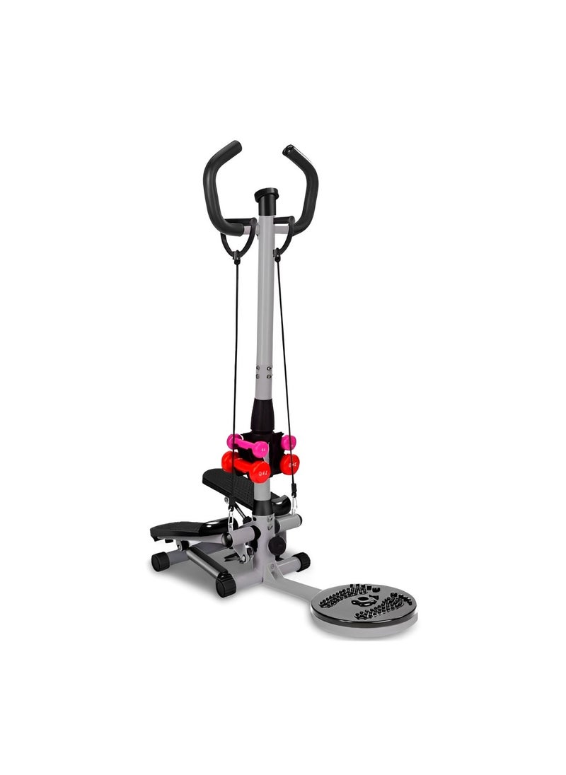 HM Sports Stepper with Twist Plate and Dumbbells |Complete Home Fitness Solution