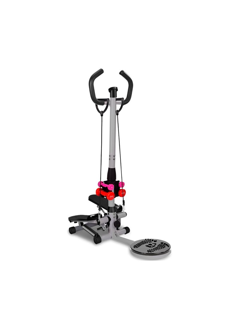 HM Sports Stepper with Twist Plate and Dumbbells |Complete Home Fitness Solution