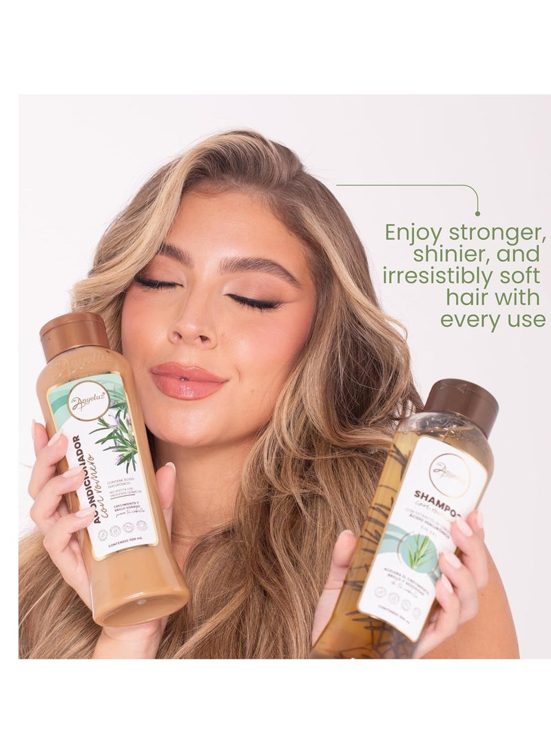 Anyeluz - Rosemary Shampoo | Promotes Hair Growth | Cleanses and Reduces Oiliness | For all Hair Types | Natural Extracts | Salt and Paraben Free