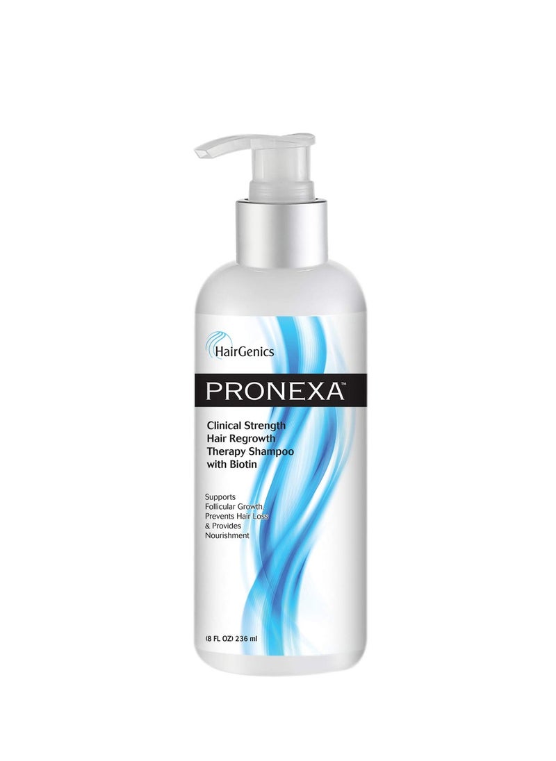 Hairgenics Pronexa Clinical Strength Hair Growth & Regrowth Therapy Hair Loss Shampoo With Biotin, Collagen, and DHT Blockers for Thinning Hair, 8 fl. oz.