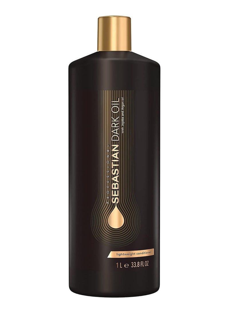 Sebastian Professional Dark Oil Lightweight Conditioner | Infused with Jojoba & Argan Oil for Silky, Smooth Conditioned Hair