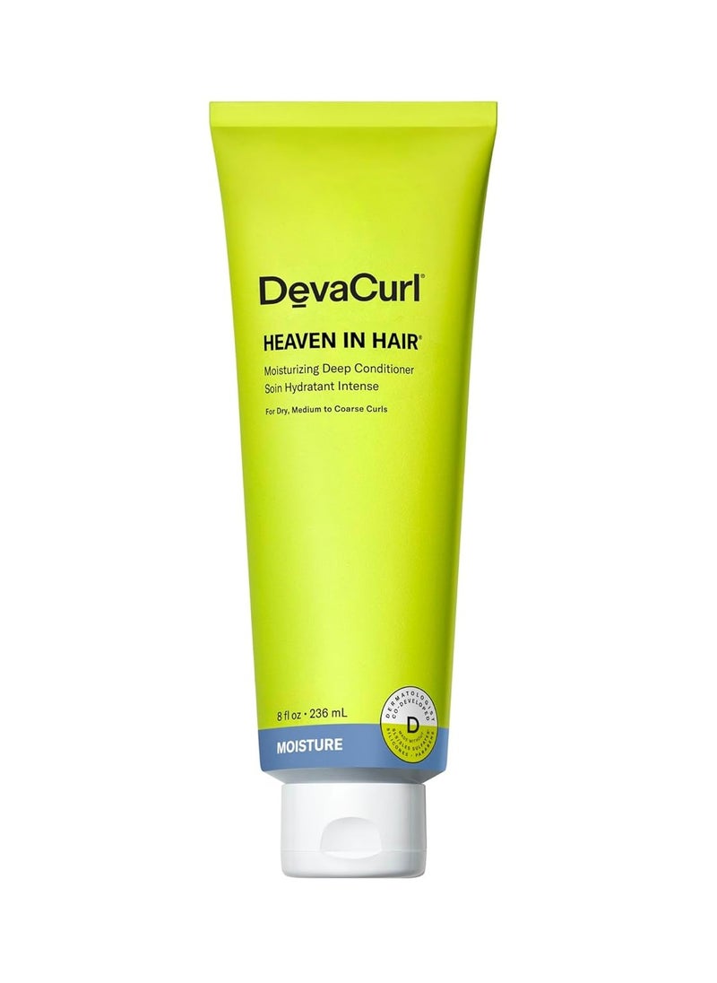 DevaCurl Heaven in Hair Moisturizing Deep Conditioner | Rinses Clean Without Build Up| Encourages Curl Shape and Definition | Reduces Frizz