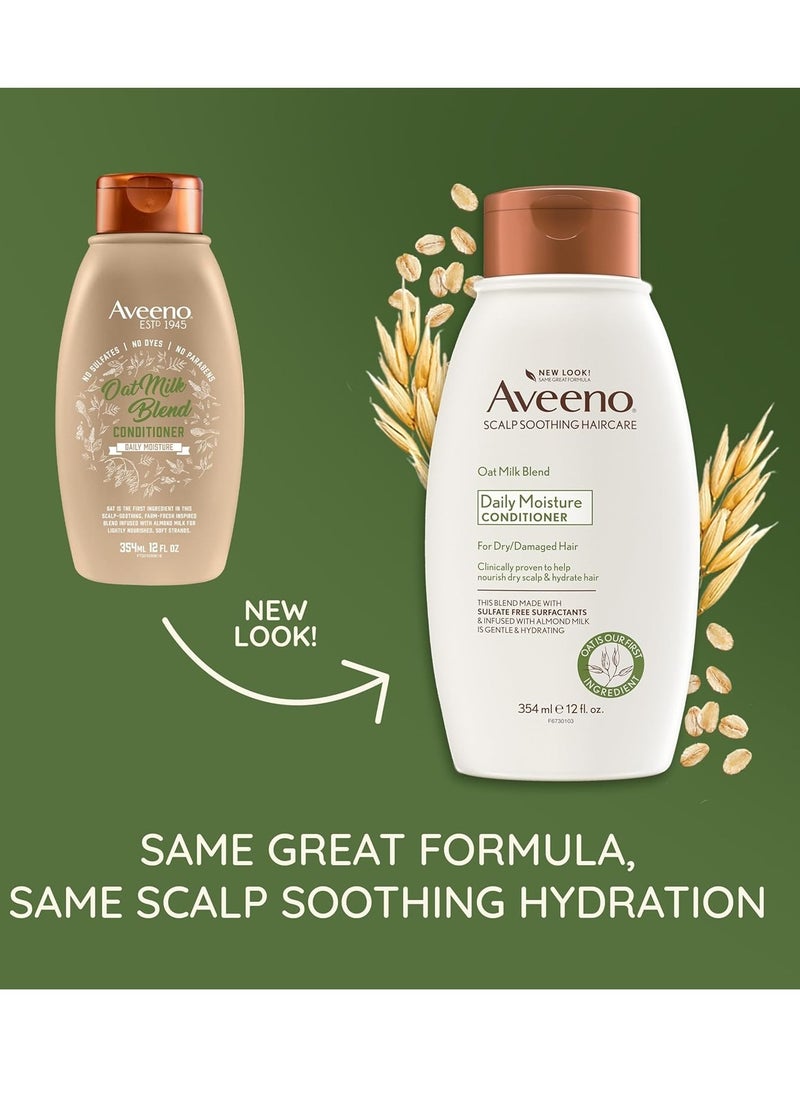 OGX Aveeno Scalp Soothing Oat Milk Blend Conditioner , Fresh, 12 Fl Oz