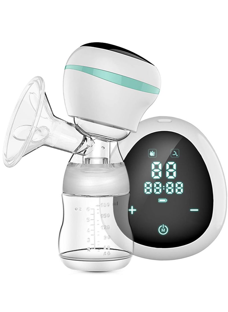 YOUHA Portable, Pain-Free, Touch Screen LED Display, USB Rechargeable Battery Electric Single Breast Pump