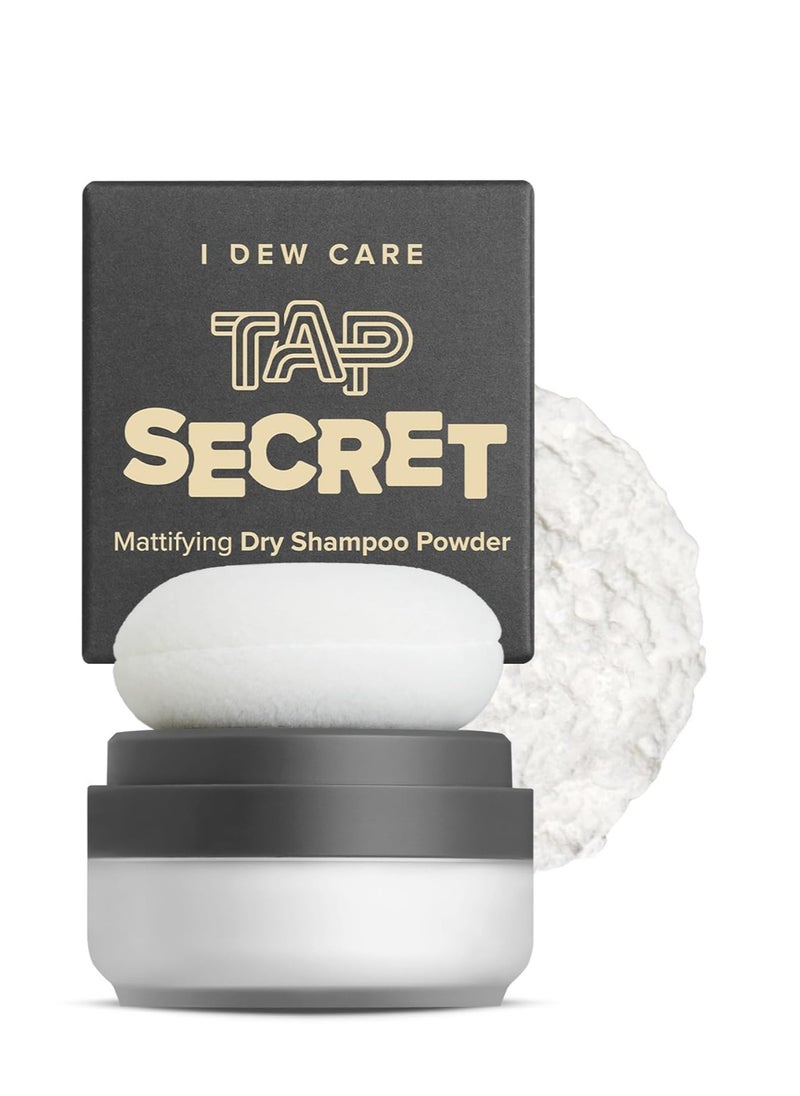 I DEW CARE Dry Shampoo Powder - Tap Secret | With Black Ginseng, Non-aerosol, Benzene-free, Mattifying Root Boost, No White Cast, Travel Size Dry Shampoo for Woman, Hair Care, 0.24 oz.