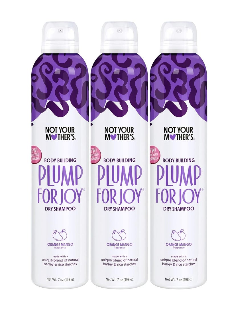 Not Your Mother's Plump for Joy Dry Shampoo (3-Pack) - 7 oz - Dry Shampoo for Ultimate Hair Oil Absorption - For All Hair Types