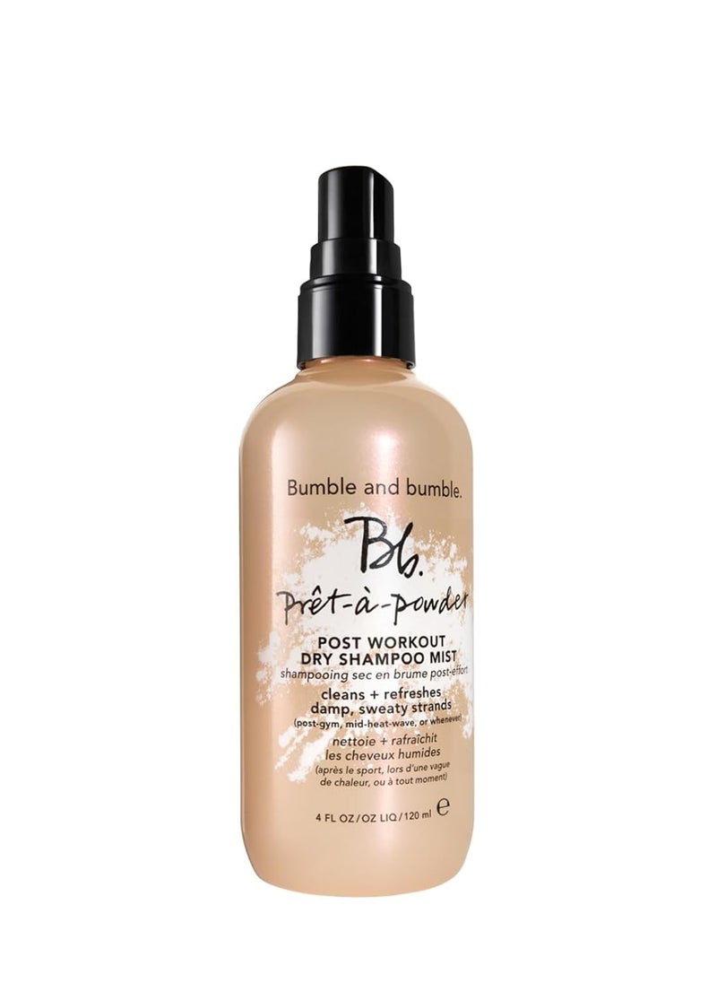 Bumble and bumble Prêt-à-powder Post Workout Non-Aerosol Dry Shampoo Hair Mist | Cleanses Sweaty Hair + Eliminates Odor | Curly, Wavy, Straight