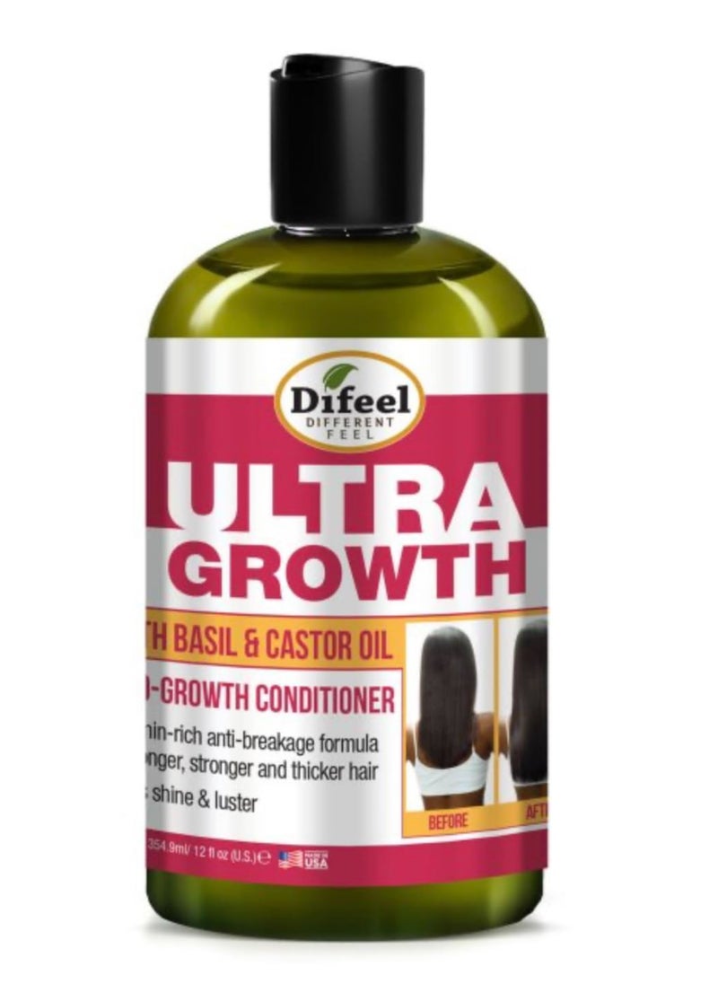 Difeel Ultra Growth Basil & Castor Oil Pro Growth Conditioner 12 oz.