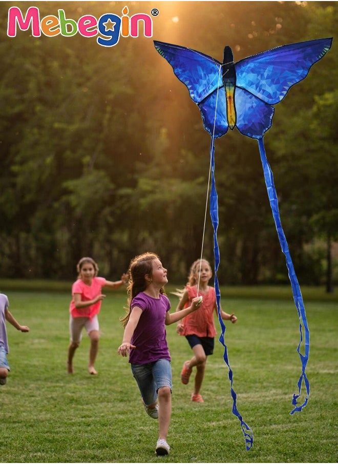 365*140cm Butterfly Huge Kite with 200m Line for Kids and Adults,Double Line String Easy to Fly for Beach Trip Park Family Outdoor Games and Activities