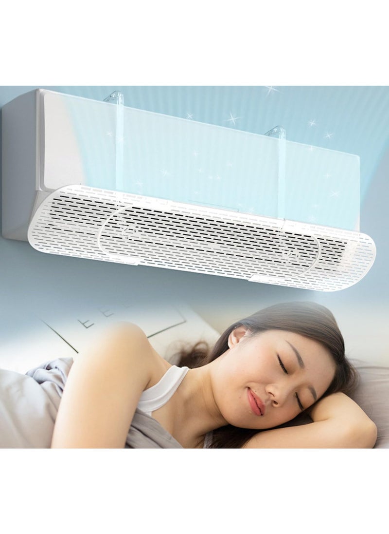 Portable AC Air Flow Deflector Air Conditioner, Adjustable Split AC Air Wing, Transparent Air Deflector, Air Conditioner Air Flow Deflector, Transparent AC Vent Deflector for Heating & Cooling