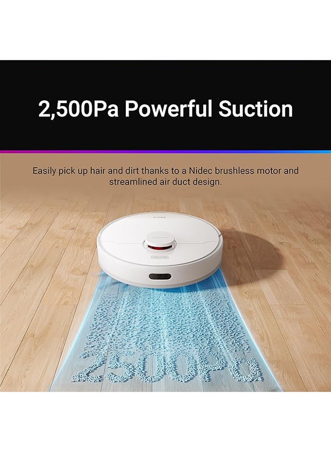 F9 Pro Vacuum Cleaner Robot and Mop 2-in-1, LiDAR Navigation, 150 min Runtime, Vacuum Cleaner and Mop Robot, 2500Pa Suction Power, Mapping for Multiple Floors, WiFi/App/Alexa, 2 Year Warranty 0.59 L 40 W RLF22GA White