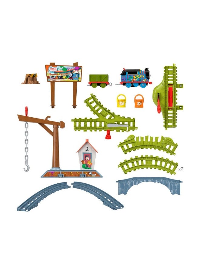 Fisher-Price Thomas & Friends Paint Delivery Motorized Train & Track Set