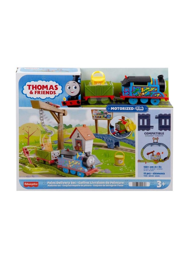 Fisher-Price Thomas & Friends Paint Delivery Motorized Train & Track Set