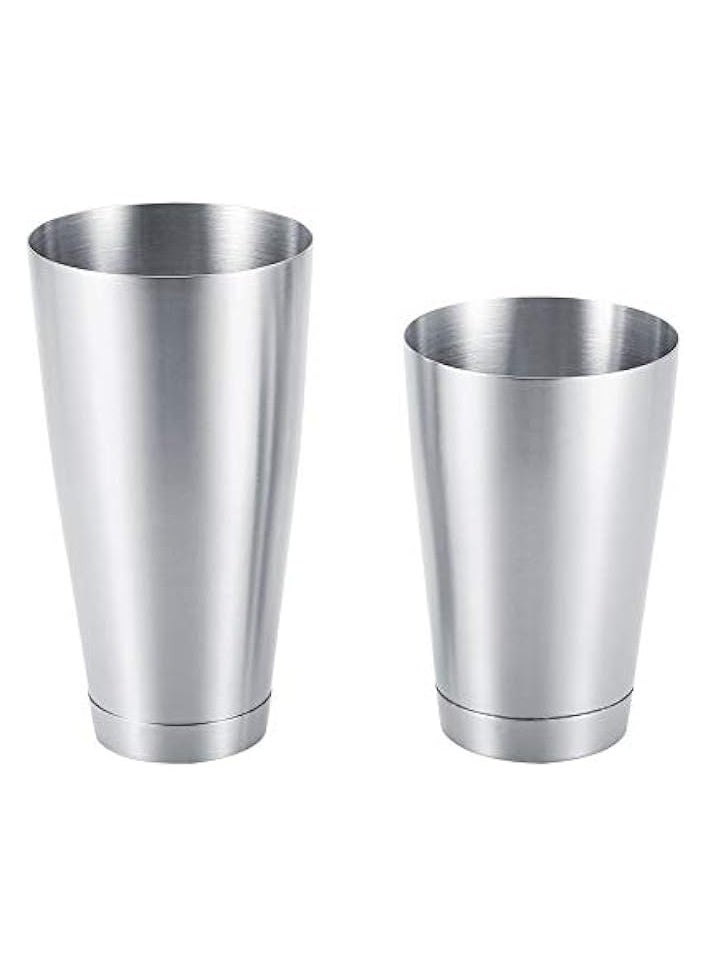 Cocktail Shaker Set, Cocktail Mixer, Boston Shaker, Household Bar Stainless Steel Bar Equipment Party(Stainless steel primary color)