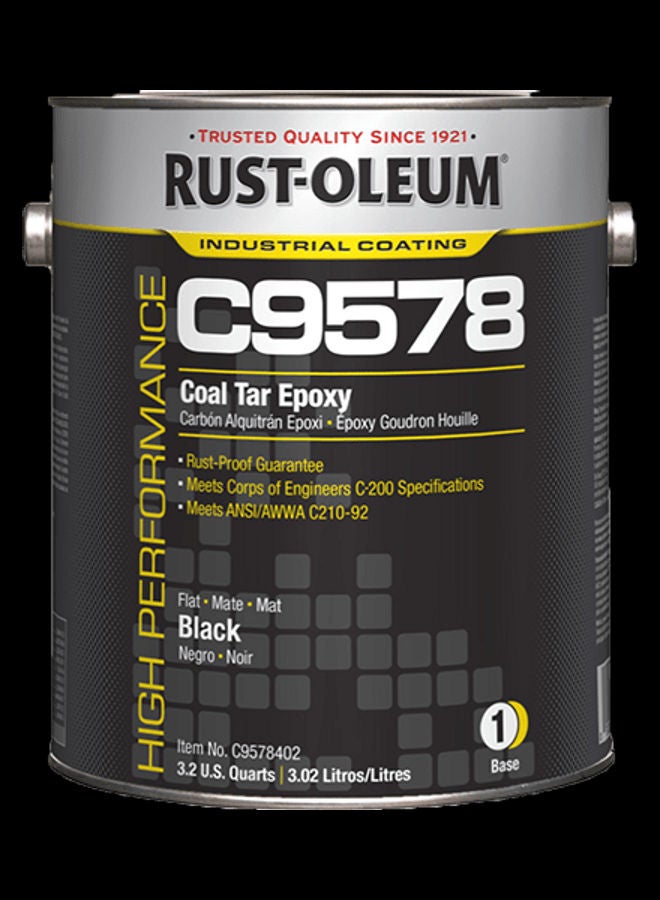 High Performance C9578 System Coal Tar Epoxy Activator Black 3.78Liters