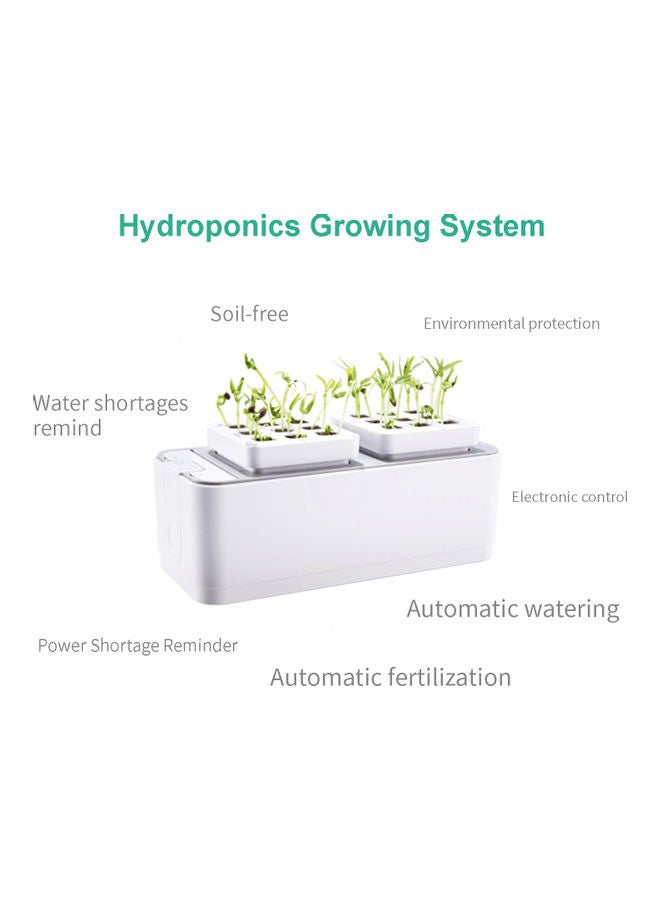 Hydroponic Growing System Planter White/Grey