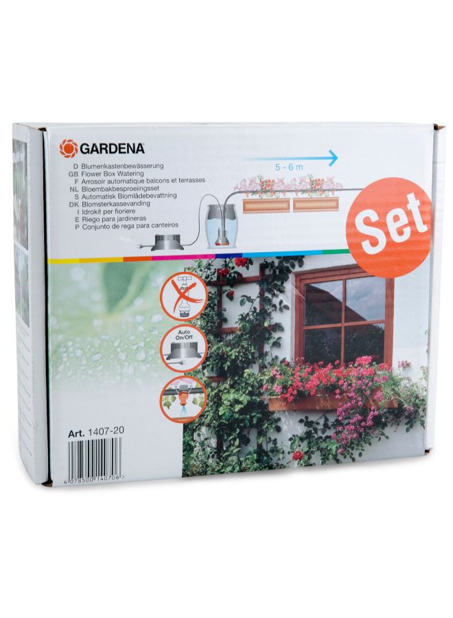 Fully Automatic Flower Box Watering Kit Grey