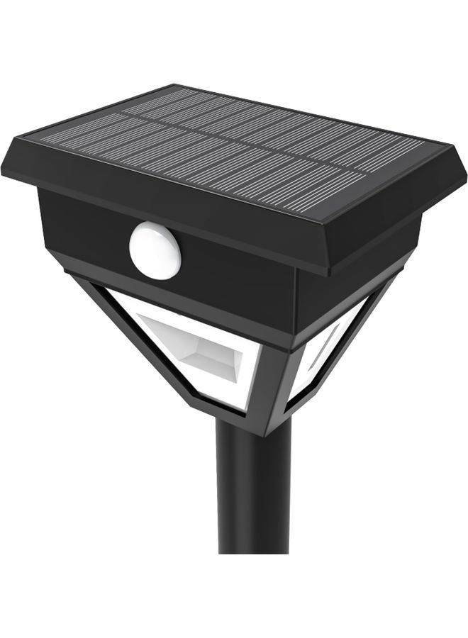 2 Piece Outdoor Solar Pathway LED Spotlight Lamp White