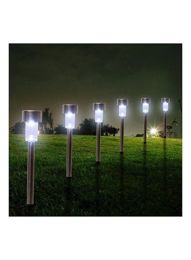 10-Piece Stainless Steel Solar Lights Multicolour