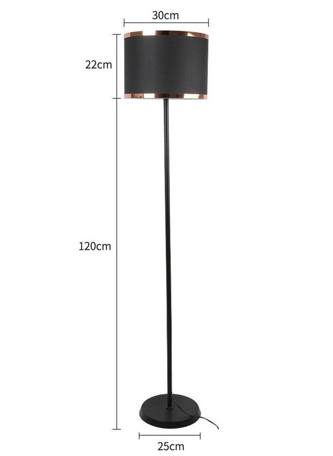 Floor lamp durable eye protection black Nordic fabric remote control dimmable living room lamp suitable for living room sofa side bedroom