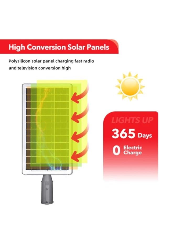 3000W Solar Street Light Dusk to Dawn with Remote Control Motion Sensor Solar Lights Outdoor Waterproof, Perfect for Patio, Shed, Garden, Backyard