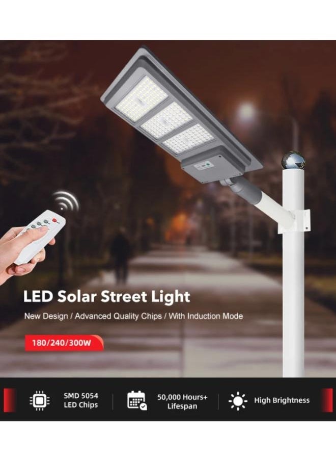 3000W Solar Street Light Dusk to Dawn with Remote Control Motion Sensor Solar Lights Outdoor Waterproof, Perfect for Patio, Shed, Garden, Backyard